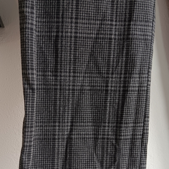 SANCTUARY Evereve Chcarcoal Plaid Soho Trouser Pant - Picture 6 of 8